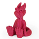 PLA+ Filament pink dragon figurine 3D printed model