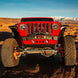 Nighthawk Front Bumper w/ Aluminum Skid - red, Artec Industries for JK/JL/JT Jeep Wrangler