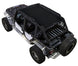 Sun shade SpiderWebShade for Jeep Wrangler JKU 4-Door, solid black shade top