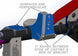 JK Rear Trackbar Bracket Artec Industries Blue powder-coated steel for 2007-2018 Jeep Wrangler JK