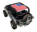 Sun Shade for Jeep Wrangler JK 2-Door by SpiderWebShade with American flag print top