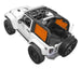 SPIDERWEBSHADE Sun Shade for Jeep Wrangler JK 2-Door with orange solid-color panels