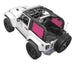 Sun Shade for Jeep Wrangler JK 2-Door by SPIDERWEBSHADE, pink solid color shade top (2007–2017)