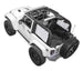 Sun Shade for Jeep Wrangler JK 2-Door by SpiderWebShade; solid white shade top