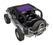 Sun Shade for Jeep Wrangler JK 2-Door by SPIDERWEBSHADE, solid purple top