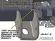 Artec Industries Jeep JK Wrangler HD Lower Control Arm Brackets (pair) – gray metal bracket, mounting diagram