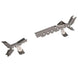 Artec JK APEX Front Axle Armor Kit, 2-piece front axle trusses
