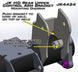 Artec JK Rear UCA Brackets (pair) for Jeep Wrangler JK rear axle - upper control arm mounting brackets