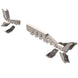 Artec JK APEX Front Axle Armor Kit - Jeep JK axle truss components in silver