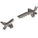 Artec JK APEX Front Axle Ultimate Armor Kit – Front axle trusses, two-piece kit, metallic gray finish