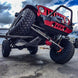 Artec JK APEX Front Axle Armor Kit for Jeep Wrangler JK; red armor and front axle truss