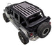 SPIDERWEBSHADE sun shade top for Jeep Wrangler JKU 4-Door, gray US flag graphic