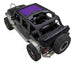 Sun shade for Jeep Wrangler JKU 4-Door by SpiderWebShade; solid purple shade top