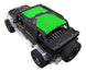 Sun shade for Jeep Wrangler JKU 4-Door by SPIDERWEBSHADE, lime green solid color top.