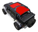 Sun shade for Jeep Wrangler JKU 4-Door by SPIDERWEBSHADE, solid red color top (2007–2017)