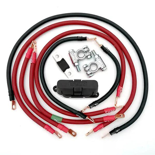 Big7Kits Jeep Liberty KJ Battery Cable Kit 2002-2007 red/black replacement harness with terminals