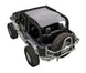 Sun Shade for Jeep Wrangler JK 2-Door by SPIDERWEBSHADE; gray solid shade top