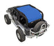 Jeep Wrangler JK 2-Door Sun Shade Solid Color Shade Top by SPIDERWEBSHADE in blue