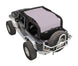 Sun shade top for Jeep Wrangler JK 2-Door by SPIDERWEBSHADE, solid gray color