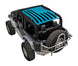 Sun shade SPIDERWEBSHADE for Jeep Wrangler JK 2-Door, blue American flag print top