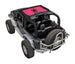 Sun Shade SPIDERWEBSHADE for Jeep Wrangler JK 2-Door, stock printed pink top with black star.