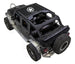Sun Shade for Jeep Wrangler JKU 4-Door SPIDERWEBSHADE black stock-printed top with white logo