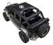 Sun Shade for Jeep Wrangler JKU 4-Door SPIDERWEBSHADE black stock-printed top with white logo
