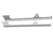 JLU Aluminum Rocker Armor by Artec Industries, three gray aluminum rocker panels with yellow fasteners