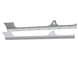 JLU Aluminum Rocker Armor by Artec Industries, three gray aluminum rocker panels with yellow fasteners