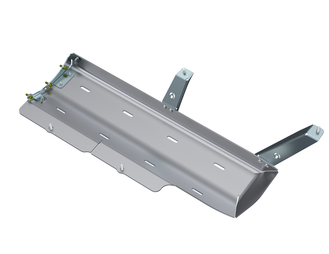 Exhaust Skid Artec Industries for JLU 3.6L/2.0L/392 Belly Pan, steel construction