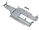 JLU 3.6L/2.0L & 392 Exhaust Skid Plate belly pan, Artec Industries, silver metal with mounting brackets