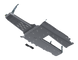 Artec JLU 392 Bellypan Skid with MagnaFlow Exhaust Skid, gray powder-coated steel underbody protection