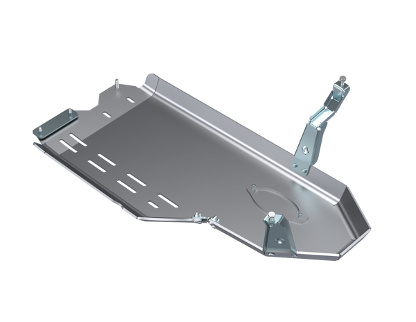 Oil Skid Plate with Oil Door, Aluminum - Artec Industries for JLU/JT 3.0L Diesel Jeep