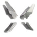 Artec JL-JT Inner C Gussets 4-piece set, silver metal gussets for Jeep Wrangler JL and Gladiator JT frames