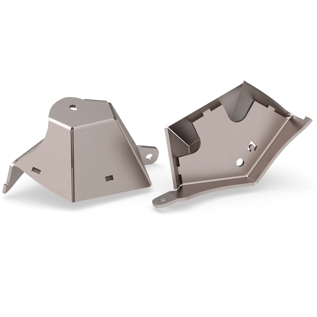 Artec JL/JT Front LCA Frame Bracket pair for Jeep Wrangler, brushed metal finish