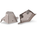Artec JL/JT Front LCA Frame Bracket pair for Jeep Wrangler, brushed metal finish
