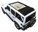 SPIDERWEBSHADE Sun Shade for Jeep Wrangler JLU Sky One Touch Power Top printed white shade with star motif