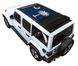 Sun Shade for Jeep Wrangler JLU Sky One Touch Power Top by SpiderWebShade; blue printed palm-tree shade top