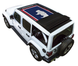 Sun shade for Jeep Wrangler JLU Sky One Touch Power Top by SpiderWebShade with stock printed shade top