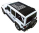 Sun shade top for Jeep Wrangler JLU Sky One Touch Power Top by SpiderWebShade, stock printed flag design