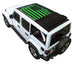 Sun shade for Jeep Wrangler JLU Sky One Touch Power Top; SpiderWebShade printed green flag design