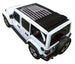 Sun Shade for Jeep Wrangler JLU Sky One Touch Power Top, SpiderWebShade, stock printed flag design, black shade top