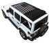Sunshade by SpiderWebShade for Jeep Wrangler JLU Sky One Touch Power Top with stock printed flag design