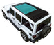 Sun shade top for Jeep Wrangler JLU by SpiderWebShade, solid black shade top for Sky One Touch Power Top (2018–2026)