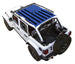 Sun shade for Jeep Wrangler JLU 4-Door by SPIDERWEBSHADE with blue American flag roof print