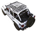 Sun shade for Jeep Wrangler JLU 4-Door with stock printed American flag top by SpiderWebShade