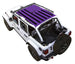 Sun shade SpiderWebShade for Jeep Wrangler JLU 4-Door with purple star-spangled flag roof