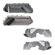 JL/JT Front Inner Fender Liners by Artec, gray metal panels