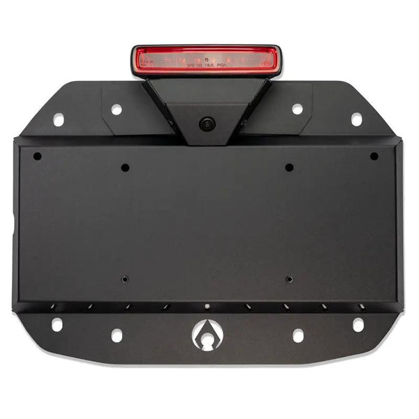 Artec JL Spare Tire Delete Kit powdercoated aluminum rear panel for Jeep JL Wrangler with integrated red brake light