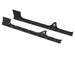Artec JLU Aluminum Rocker Armor for Jeep Wrangler JL/JLU; black aluminum rocker panels with gold mounting bolts